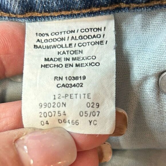 Harley Davidson Jeans Women Size 12 Petite Medium Wash Blue Denim - Picture 14 of 16